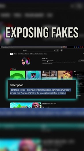 Exposing A Fake Fearless TikTok Account. #fortnite #fearless #fe4rless #shorts