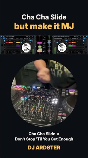 Cha Cha Slide but Make It MJ 🕺 Cha Cha Slide × Don't Stop 'Til You Get Enough | DJ Ardster #Shorts