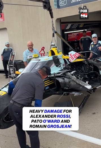 Indy 500 Practice Crash: Heavy Car Damage