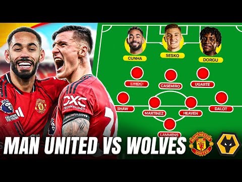 Cunha, Dorgu & Sesko START, Amorim's CHANGED System | MAN UTD vs WOLVES Starting XI Show