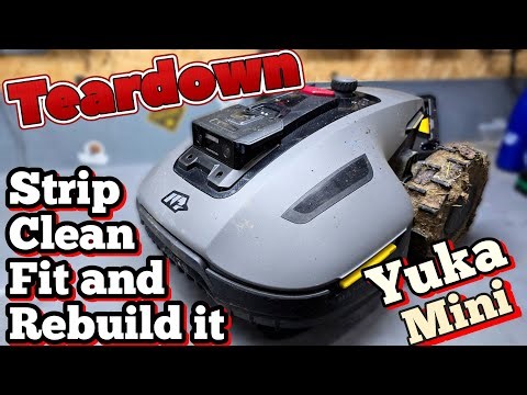 Sneaky look inside the new Mammotion Yuka Mini Robotic Lawn mowers, plus cleaning and fixing it.