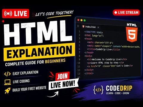HTML Tutorial Live | Learn HTML Step by Step