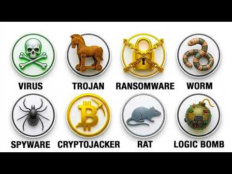 Every Malware Type Explained in Less than 12 Minutes | Stop Clicking Everything!