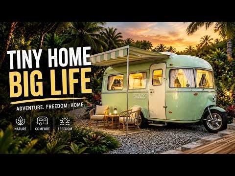 🔥 The Coolest Metallic Camper RV Tiny Home Ever Built