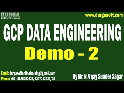 GCP DATA ENGINEERING tutorials || Demo - 2 || by Mr. N. Vijay Sunder Sagar On 30-12-2025 @4PM (IST)