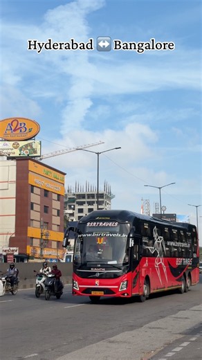 BSR Travels Volvo B8R 9600s Multiaxle AC Sleeper 😍!! #bus #volvobus #bangalore #hyderabad