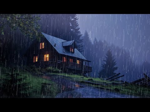 Gentle Night RAIN - Sleep FAST with Heavy Rain - Rainfall for Insomnia Relief, Relax, ASMR