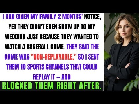 I Gave My Family 2 Months’ Notice, but They Didn’t Even Bother to Come to My Wedding — Because of…