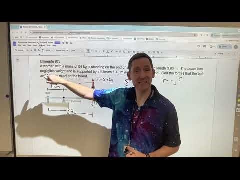 Using Torque to solve a diving board problem