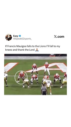 Francis Mauigoa could be the PERFECT PICK for the Detroit Lions in the NFL Draft 🦁 | Woodward Sports