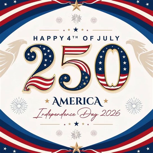 To all Americans: Happy 4th of July and 250th anniversary of America! Fireworks, barbecue, beer and lots of music!