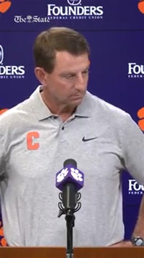 "It don't matter what I think," Clemson coach says about expanded playoffs
