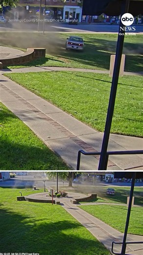 Suspected DUI driver does doughnuts on Indiana courthouse lawn