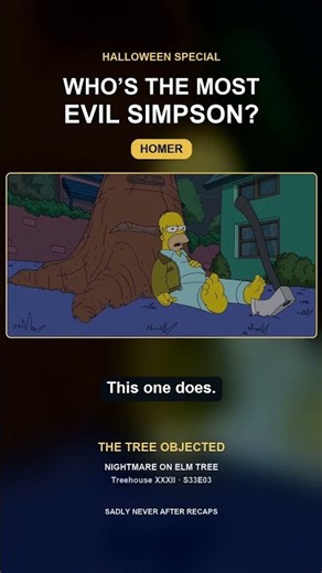 Homer’s Christmas Tree Told Him to Stop He Raised the Axe | The Simpsons