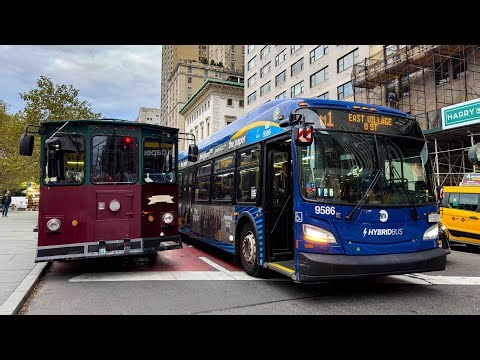 MTA New York City Bus Compilation in Midtown Manhattan #10