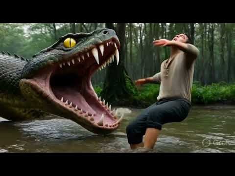 Dragged Into the Swamp — Humans vs Giant Snake Terror