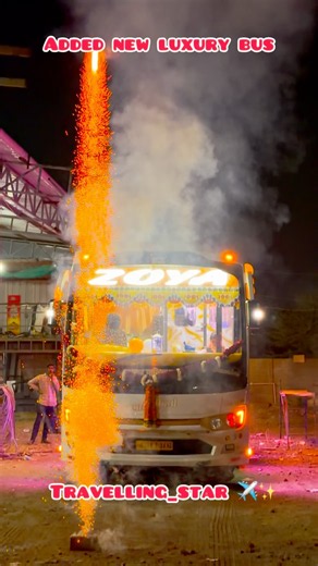 Congratulations zoya Travels Added luxury bus Surat ll luxury bus #reels #viral #Travels #luxurybus