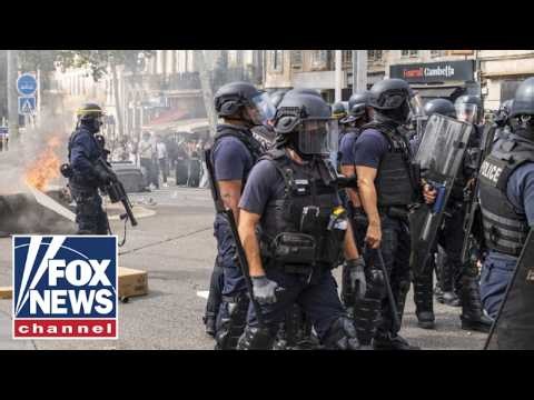 SEE IT: Police attempt to BREAK UP riots in France
