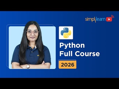Python Full Course 2026 | Python For Beginners | Python Basics For Beginners 2026 | Simplilearn