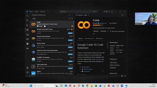 Connexion VS Code – Google Colab (Notebook Jupyter) | Ricco Rakotomalala