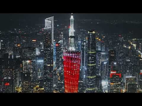 Guangzhou Nights in 4K – A Cinematic Aerial Journey 😍🌃