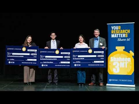 The 2026 Shaheen 3MT Award Winners Results