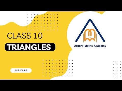 Class 10 Boards: Triangles Chapter 6 - Concepts, Theorems, and Practice Questions