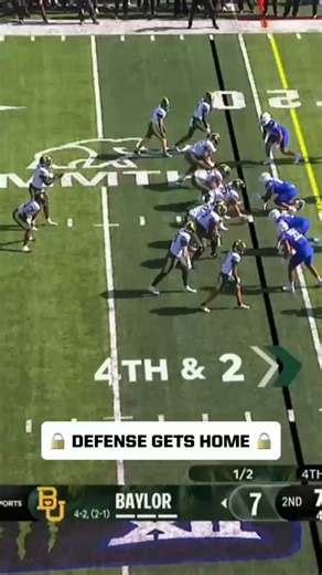 Jayhawks 4th down stop 🛑 📺 TNT/Max/TruTV