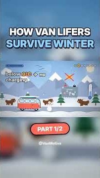 How Van Lifers Survive Winter (Part 1) ❄️ #vanlife #shorts