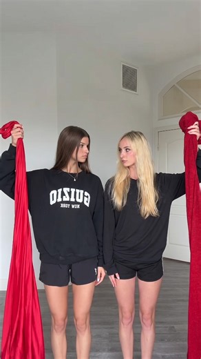 Natalie vs. Brooke Monk: Who Looks Better in Red? 🔥 #shorts