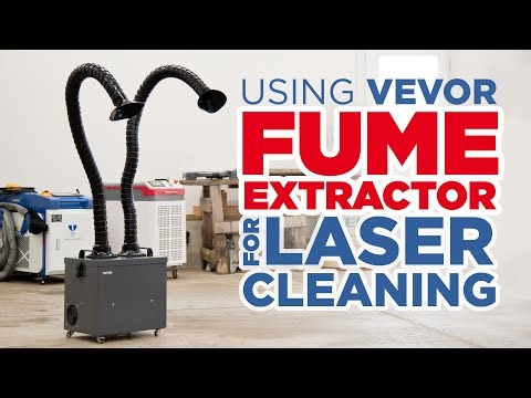 Testing Vevor Fume Extractor with Pulsed Laser Cleaning Machine Air Purifier