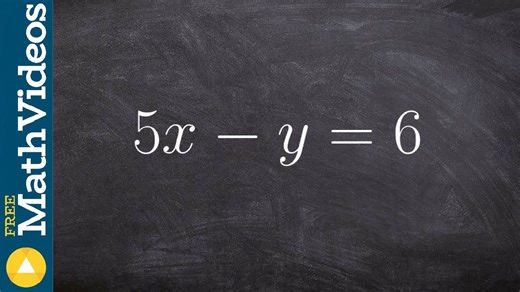 Learn how to write the equation in slope intercept form and identify slope and y interce