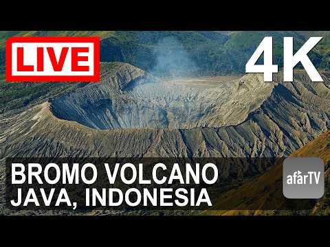 🔴 Live Now: 24/7 Bromo Volcano, Java, Indonesia in 4K Ultra HD