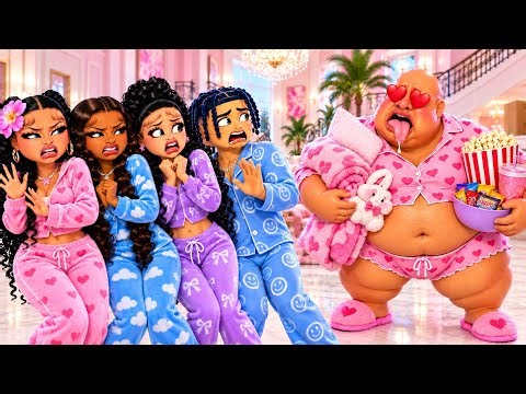 MY CREEPY NEIGHBOR RUINED MY BADDIES ONLY SLEEPOVER In LifeTogether 🏠 RP| Roblox