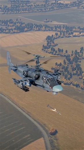 Ka-52 fires rockets at armored convoy explosion 🔥 #ka52 #heli #rocket #attack #armor #combat #strike