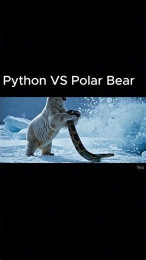 PYthon VS POlar BeAr... CRZY!!!