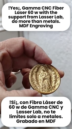 Fiber Laser Engraving MDF?! Real 2.5D Results #LaserFiber #MDF