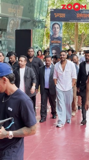 Ajay Devgn's simple look as he arrives for Drishyam 3's trailer launch #shorts #ajaydevgn #drishyam3
