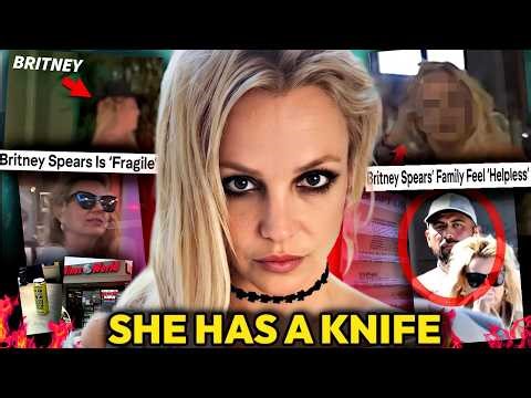 BRITNEY SPEARS IS IN CRISIS MODE: BARKING AND HOLDING A KNIFE IN PUBLIC (SHE NEEDS SUPPORT)