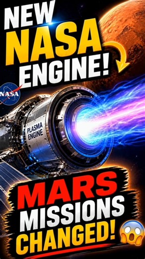 🚀 NASA’s New Plasma Engine Just Changed Mars Missions Forever!#space #nasa#satellite