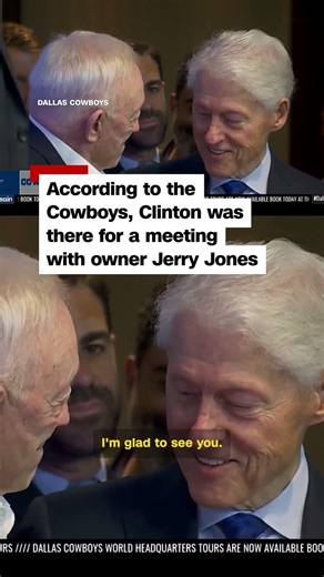 Bill Clinton crashes Dallas Cowboys press conference