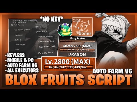 Blox Fruits Script — NO KEY, Auto Farm Eggs, Easter Event, Fruit Sniper, PvP (BEST)