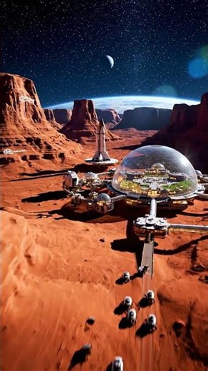 Living on Mars 2050: Exclusive SpaceX Colony Tour & Future City Life | Sci-Fi Space Exploration 4K!