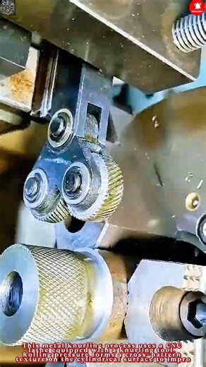 Metal Knurling Work – with CNC Lathe Knurling Tool #work
