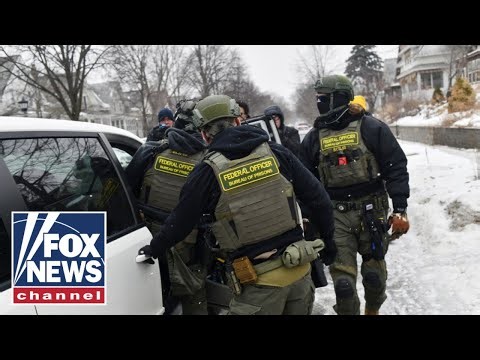 NEW CONFRONTATION: Agitators block road, surround ICE vehicles