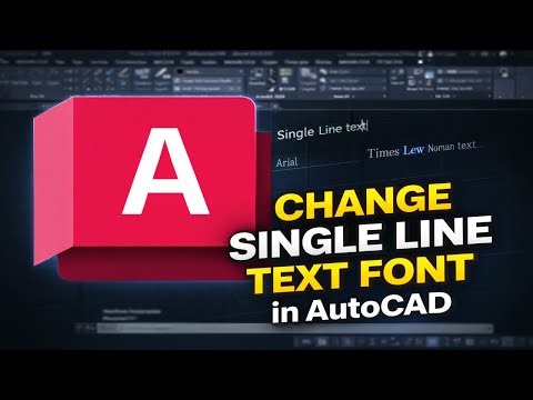 How to Change Single Line Text Font in AutoCAD (2025)
