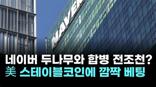 네이버, 美 스테이블코인에 깜짝 베팅…두나무 합병 전초전?