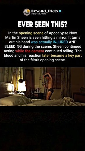 martin sheen really injured his hand while smashing a mirror in apocalypse now