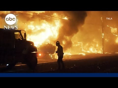 David Muir speaks with families impacted by California wildfires 1 year later