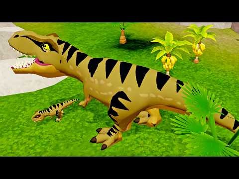 T-Rex Hunts Triceratops Twice! | Dino Simulator Game #12